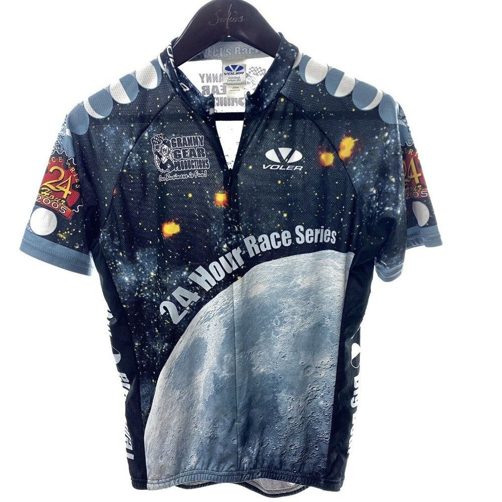 VOLER 24 Hour Race Cycling Jersey Black L Large